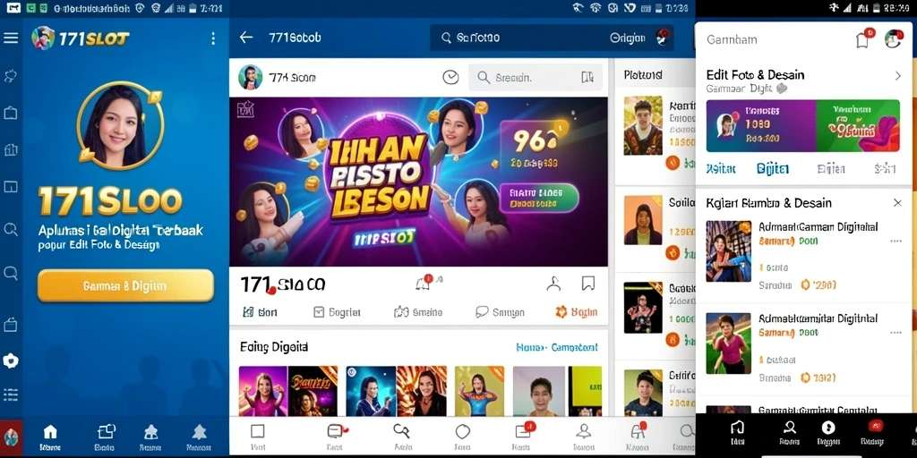 Antarmuka aplikasi 171SLOT yang user-friendly untuk pengeditan gambar.