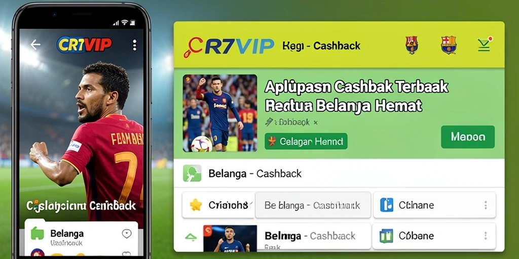 Tampilan antarmuka CR7VIP dengan fungsi cashback yang mudah digunakan.