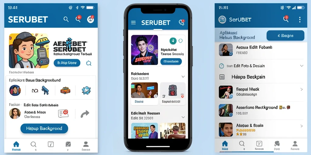 Antarmuka SERUBET yang intuitif memudahkan penghapusan background.